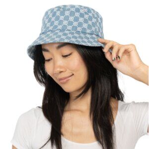 Giani Bernini Women's Cotton Logo-Print Denim Bucket Hat